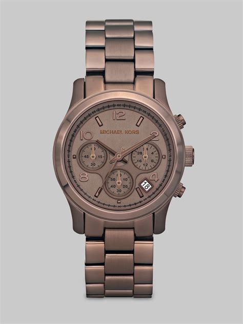 michael kors brown watch mens|chocolate brown Michael Kors Watch.